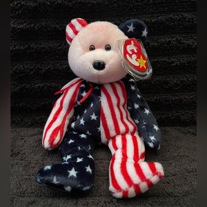 Spangle Pink Head Beanie Baby